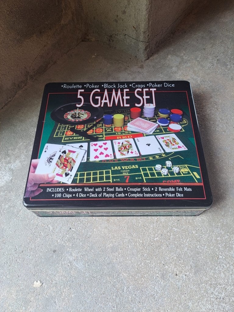 Pegasi 5 in 1 Casino set, Vijf spelers of meer, Ophalen of Verzenden, Zo goed als nieuw, Pegasi