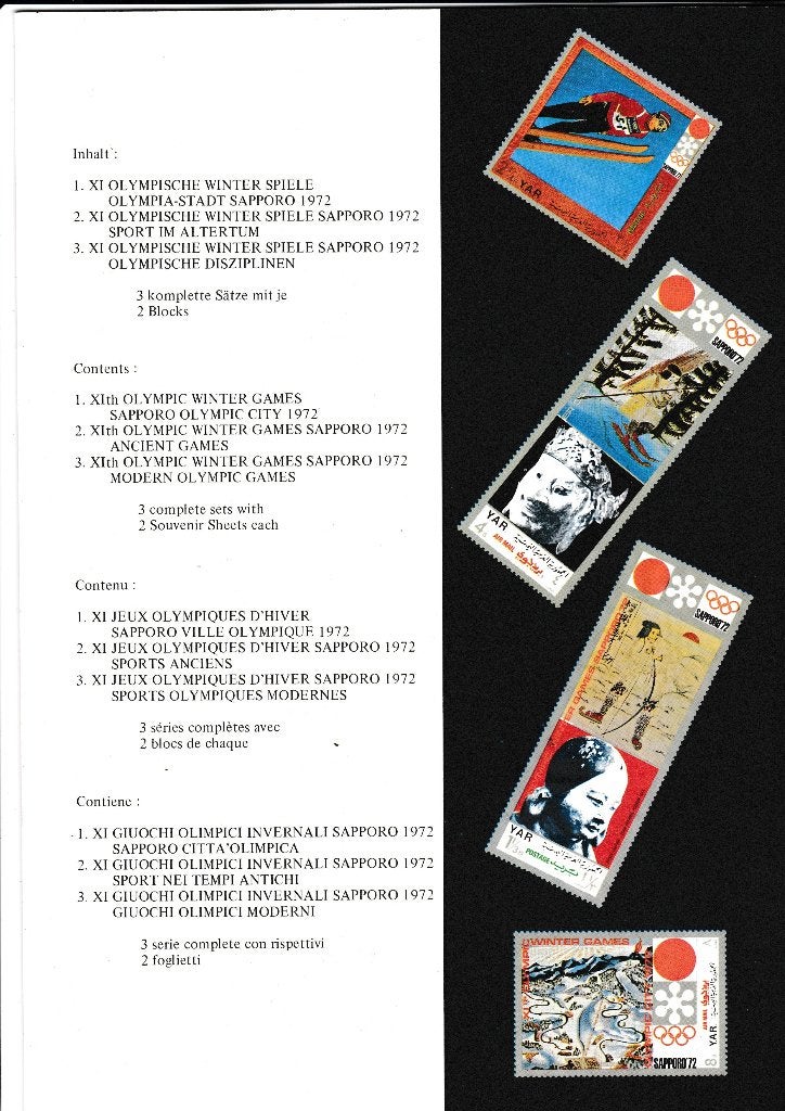 B 45-Album van Olympische Winterspelen Sapporo '72 compleet, Postzegels en Munten, Ophalen of Verzenden, Gestempeld, Noord-Amerika