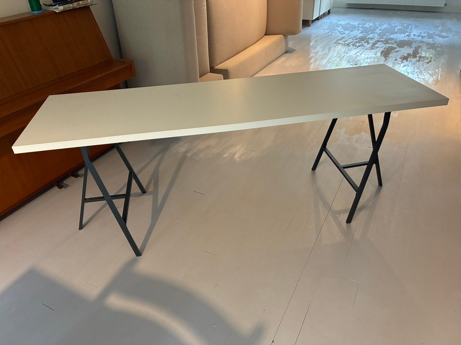 Werk tafel, Huis en Inrichting, Ophalen, Overige materialen, 200 cm of meer, 50 tot 100 cm
