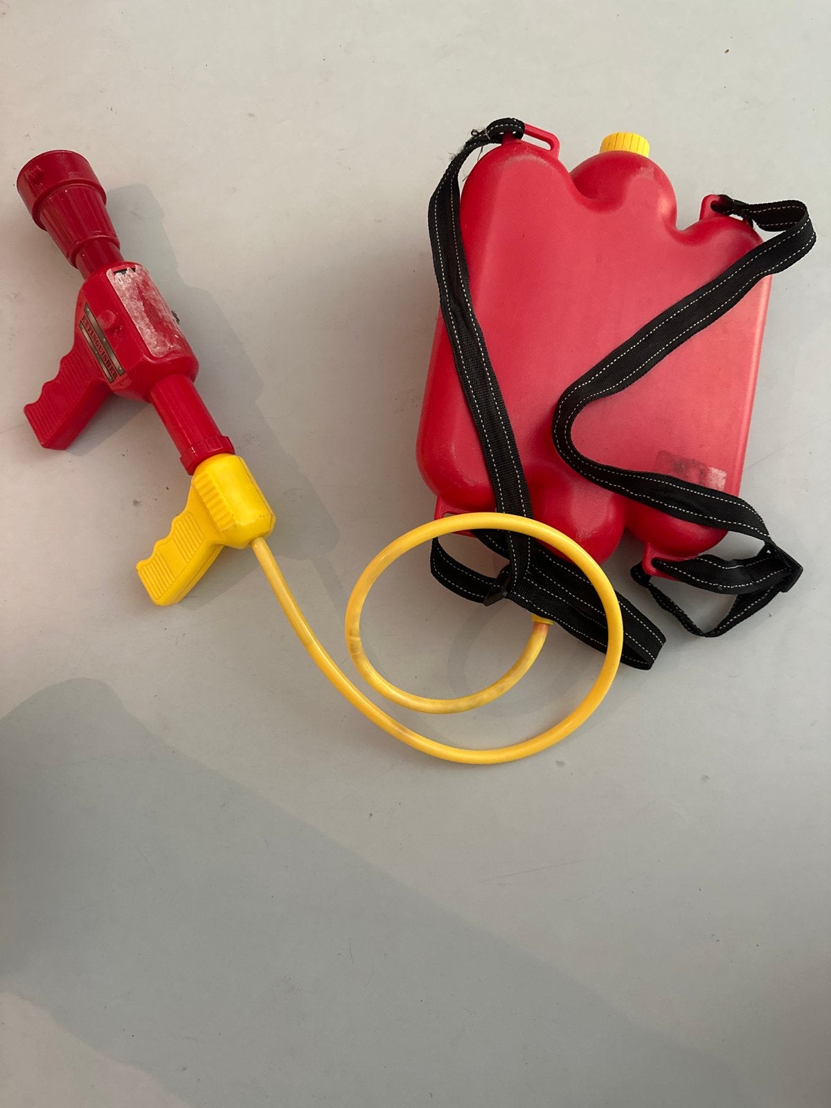 Waterpistool Brandweerspuit met Rugzak Waterreservoir, Ophalen, Gebruikt