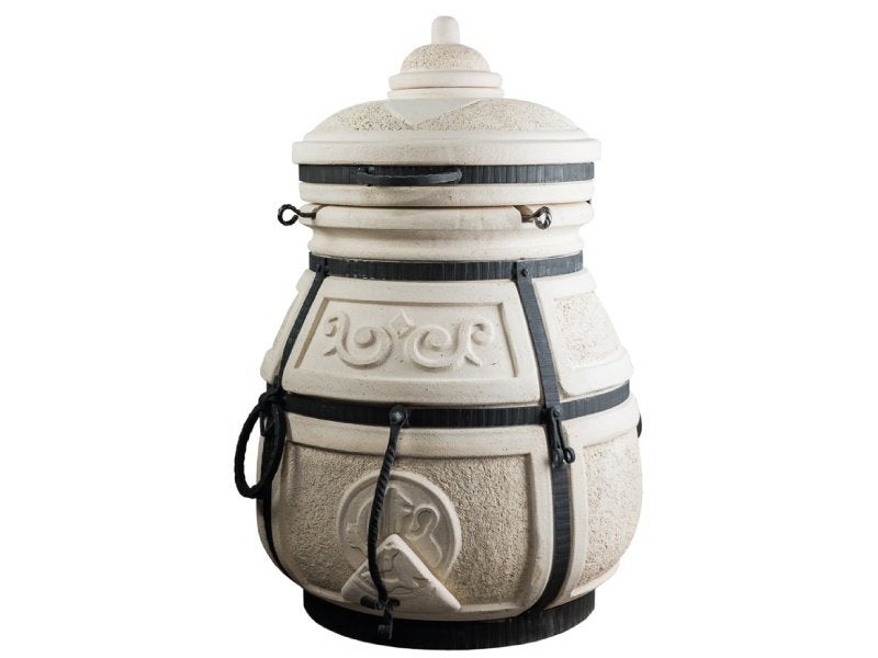 Tandoor Skiff - Keramische houtgestookte BBQ oven - 125 kg, Verzenden, Nieuw, Kamado barbecue, Met accessoires