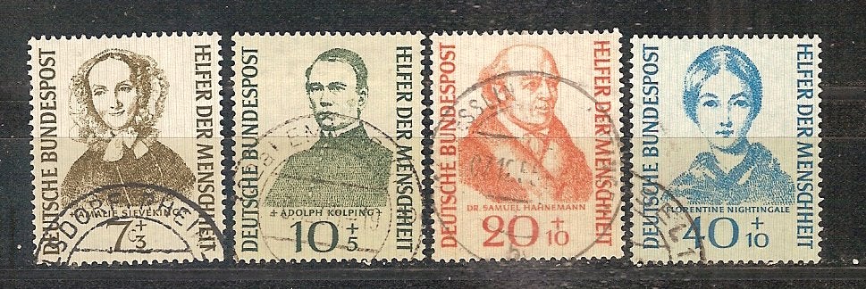BRD 222-225, Ophalen of Verzenden, BRD, Gestempeld