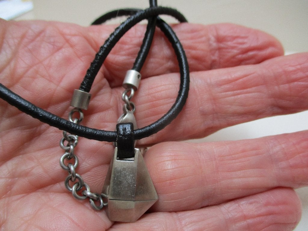 Breil ketting van 44 - 47 cm. met Breil hanger, Met hanger, Overige materialen, Verzenden, Zo goed als nieuw