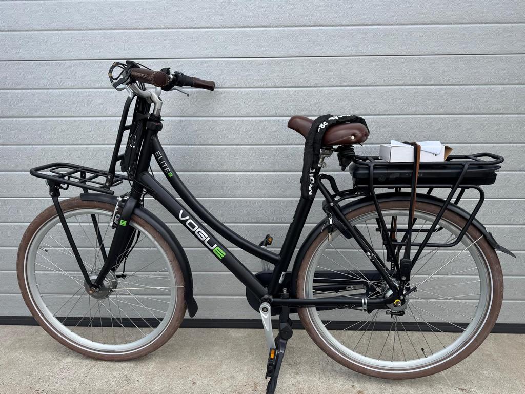 Elektrische fiets Vogue Elite, Zo goed als nieuw, 50 km per accu of meer, 55 tot 59 cm, Ophalen
