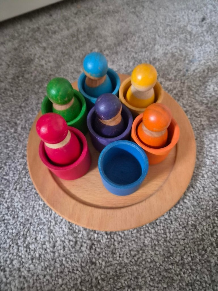 Grimm's poppetjes in bakjes, Ophalen of Verzenden, Zo goed als nieuw