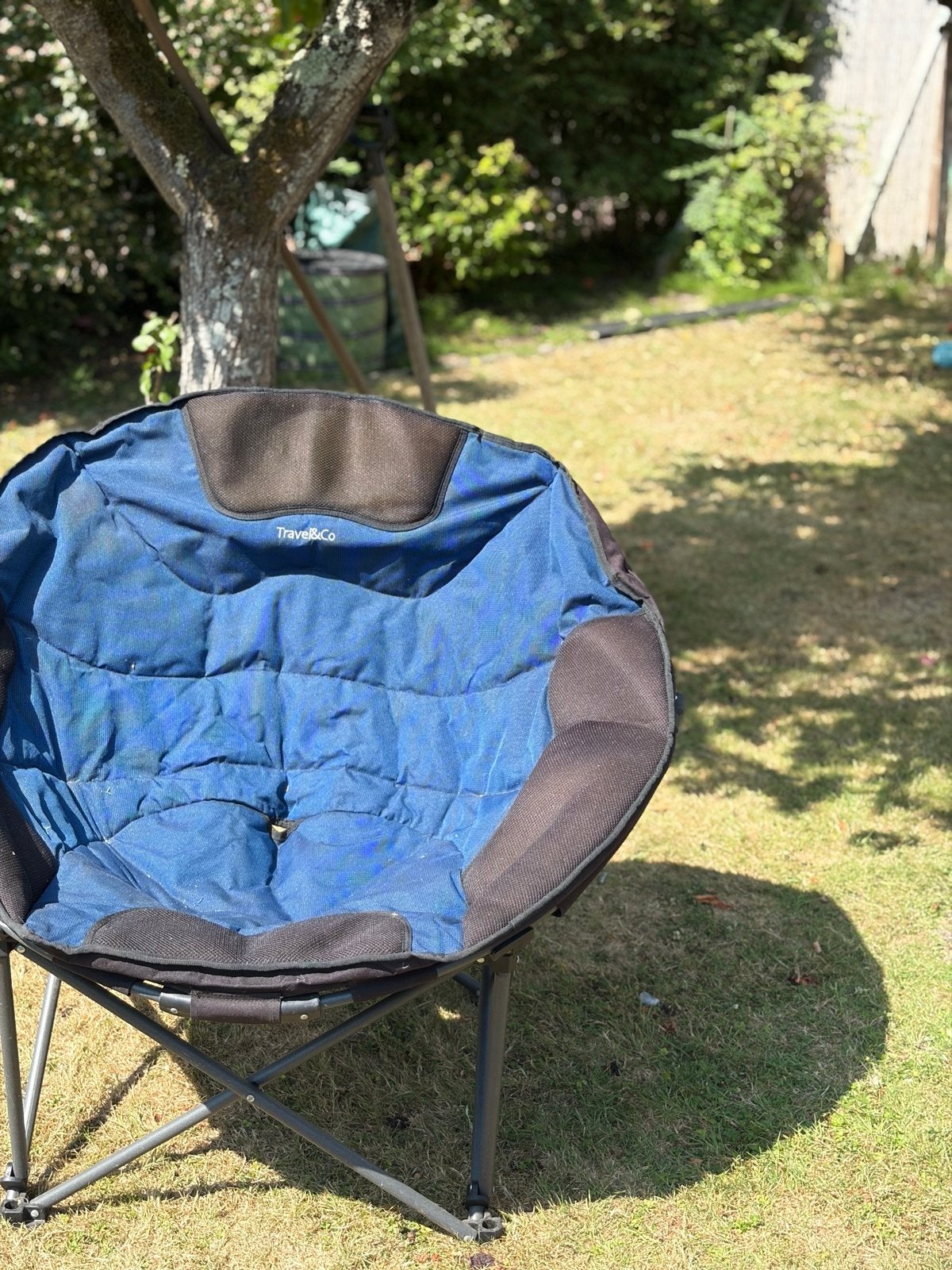 Comfortabele opvouwbare campingstoel - Travel & Co, Ophalen, Gebruikt, Campingstoel