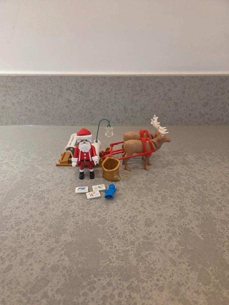 playmobil kerstman met arreslee, Ophalen of Verzenden, Overige materialen, Oprolhekje