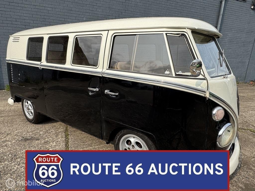 Volkswagen Type 2 Split-Screen Camper Van | 1966 | Route 66, Auto's, Overige carrosserieën, Volkswagen, Zwart, Bedrijf