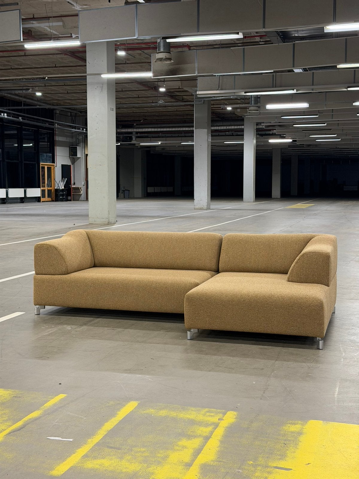 Leolux Faya Lobi Hoekbank | Caramel | NIEUWSTAAT + Garantie, Huis en Inrichting, Metaal, 250 tot 300 cm, Hoekbank, Ophalen of Verzenden