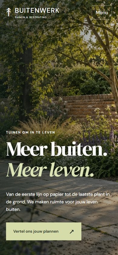 Complete hovenierwebsite + domein | €249, Website Bouw