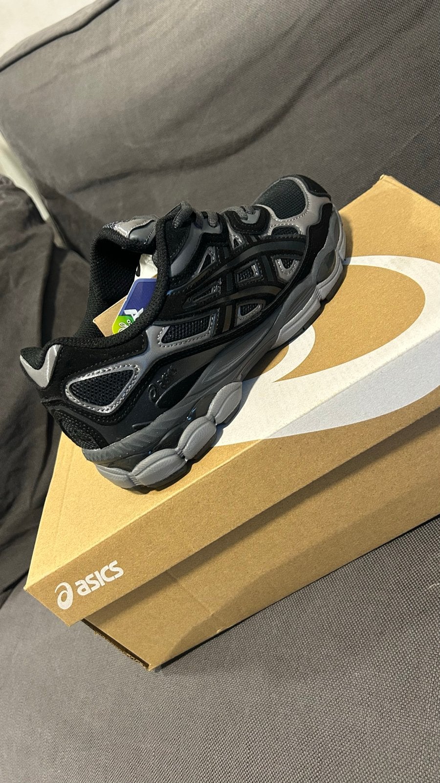 ASICS GEL-NYC Sneakers Zwart/Grijs, Ophalen of Verzenden, Nieuw, Zwart, Sneakers of Gympen