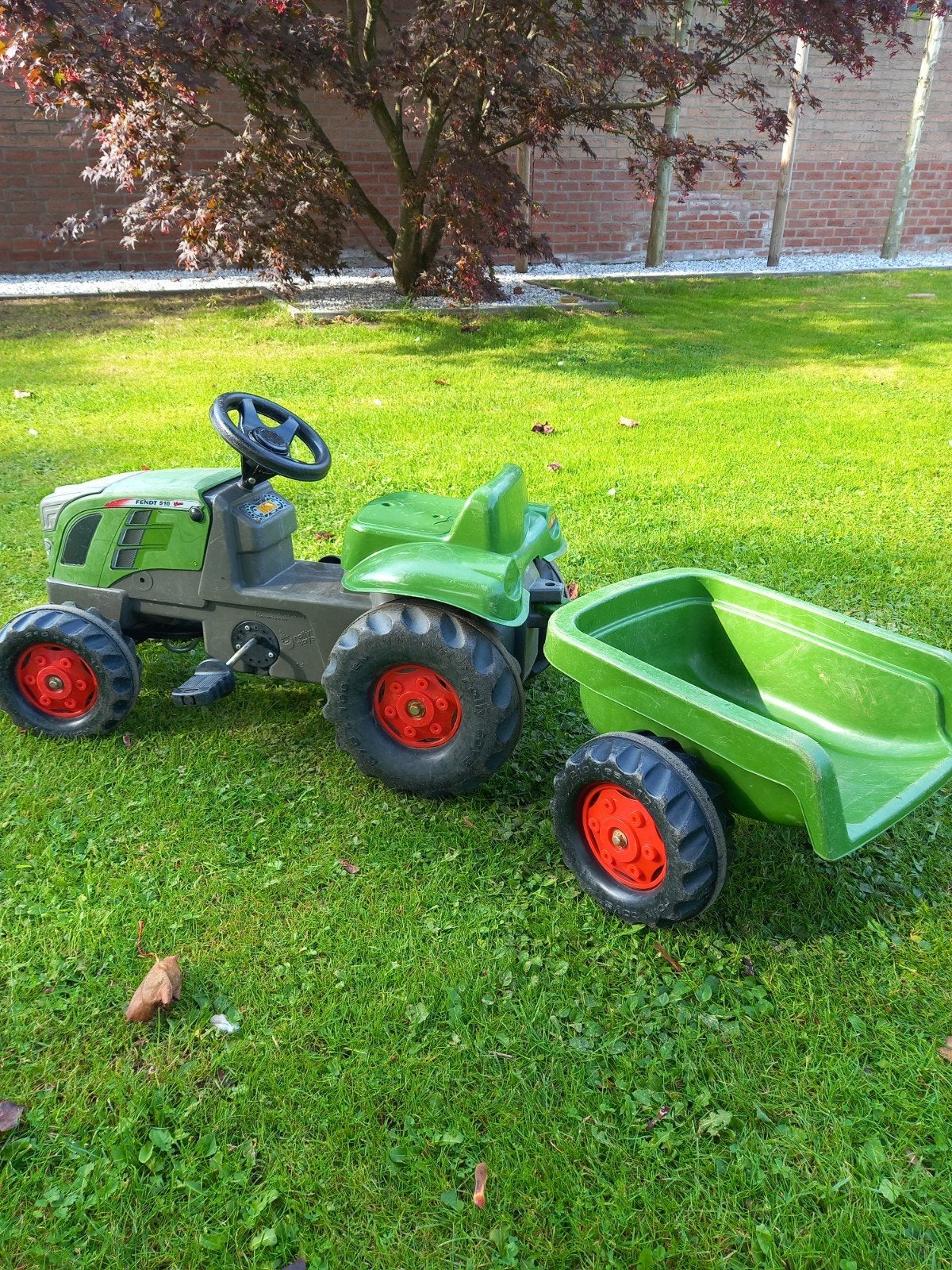 Fendt 516 Vario traptracktor, met aanhangertje, Ophalen, Gebruikt, Overige merken