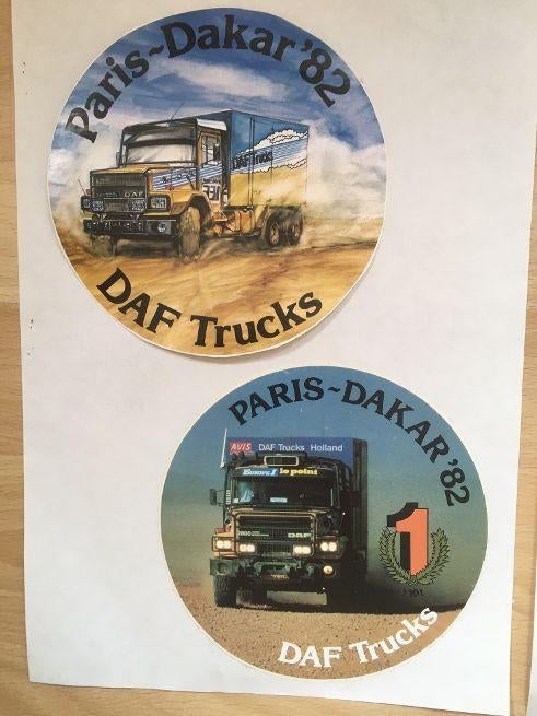 stickers daf Paris-Dakar, Ophalen of Verzenden, Zo goed als nieuw, Auto of Motor