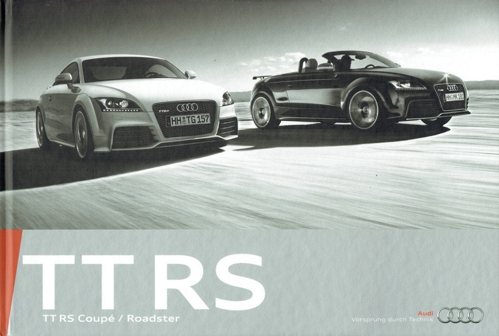 Folder Audi TT RS Coupé en TT RS Roadster (2009), Verzenden, Gelezen, Audi