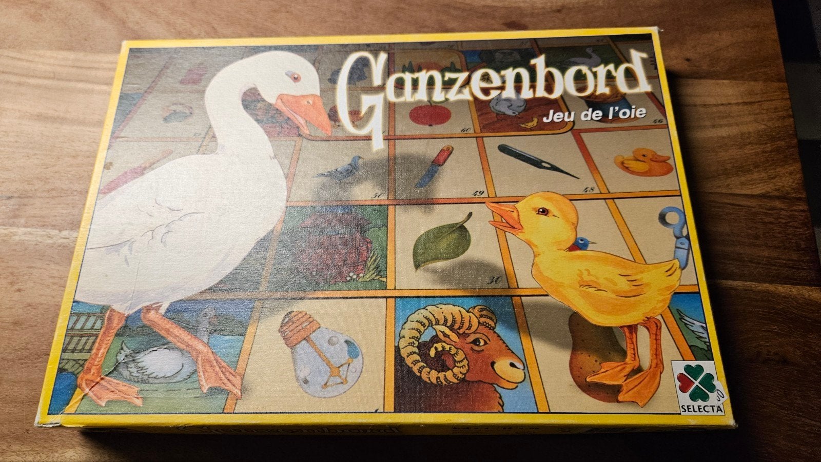 Ganzenbord Spel Bordspel, Drie of vier spelers, Ophalen of Verzenden, Gebruikt, SELECTA