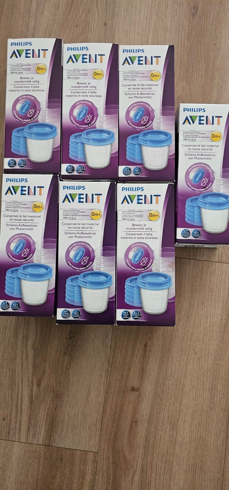 Philips Avent Bewaarbakjes voor Moedermelk 180ml (6 stuks), Kinderen en Baby's, Ophalen of Verzenden, Nieuw, Bewaarbakje, Philips Avent