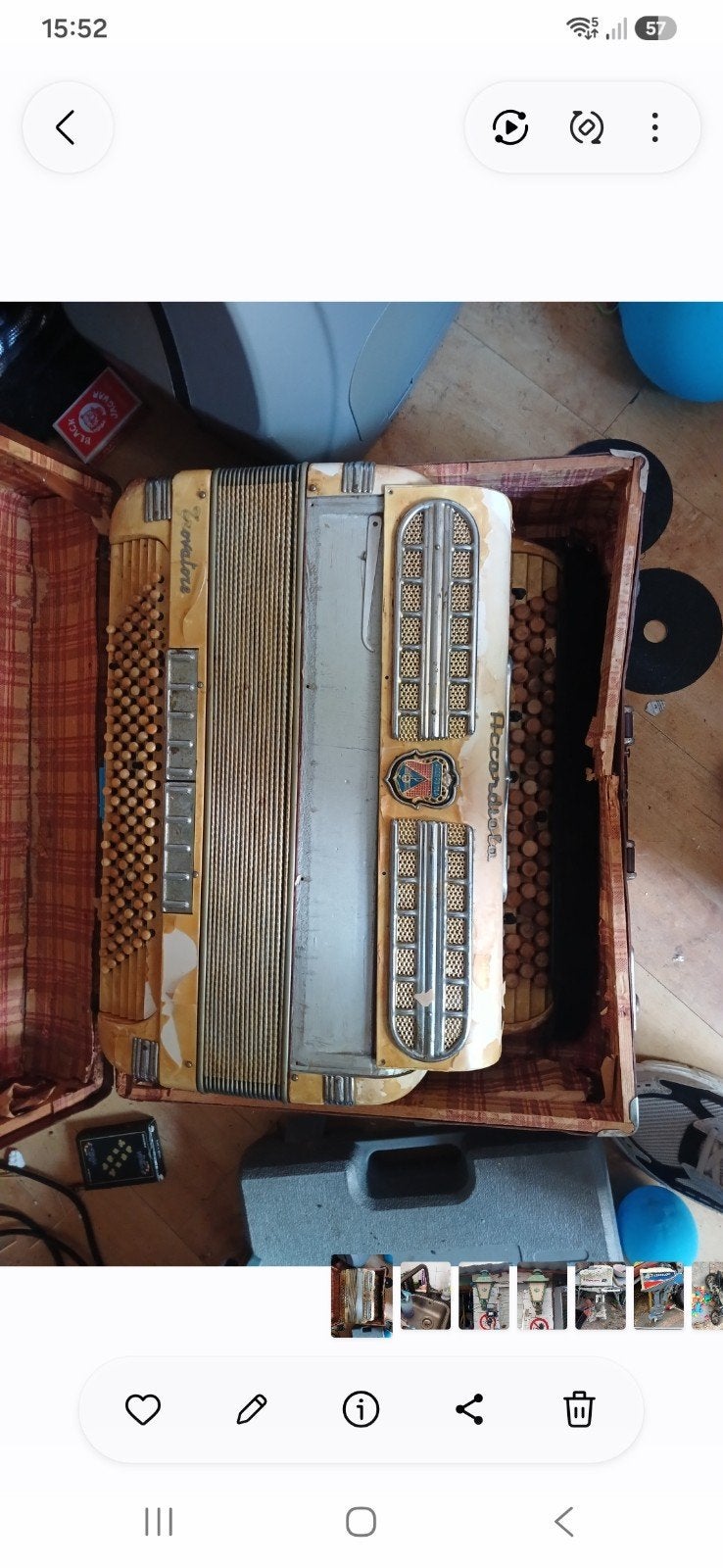 te koop accordeon, Ophalen, Gebruikt, 120-bas, Overige merken