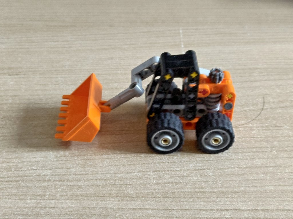 LEGO Small toy shovel truck Skid-Steer Loader 30710, Ophalen, Lego, Zo goed als nieuw, Complete set