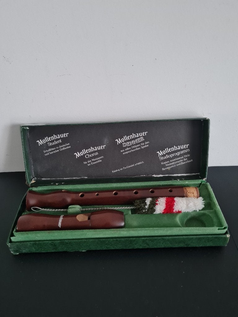 Sopraan blokfluit Mollenhauer / in perenhout, Ophalen of Verzenden, Sopraan of Sopranino