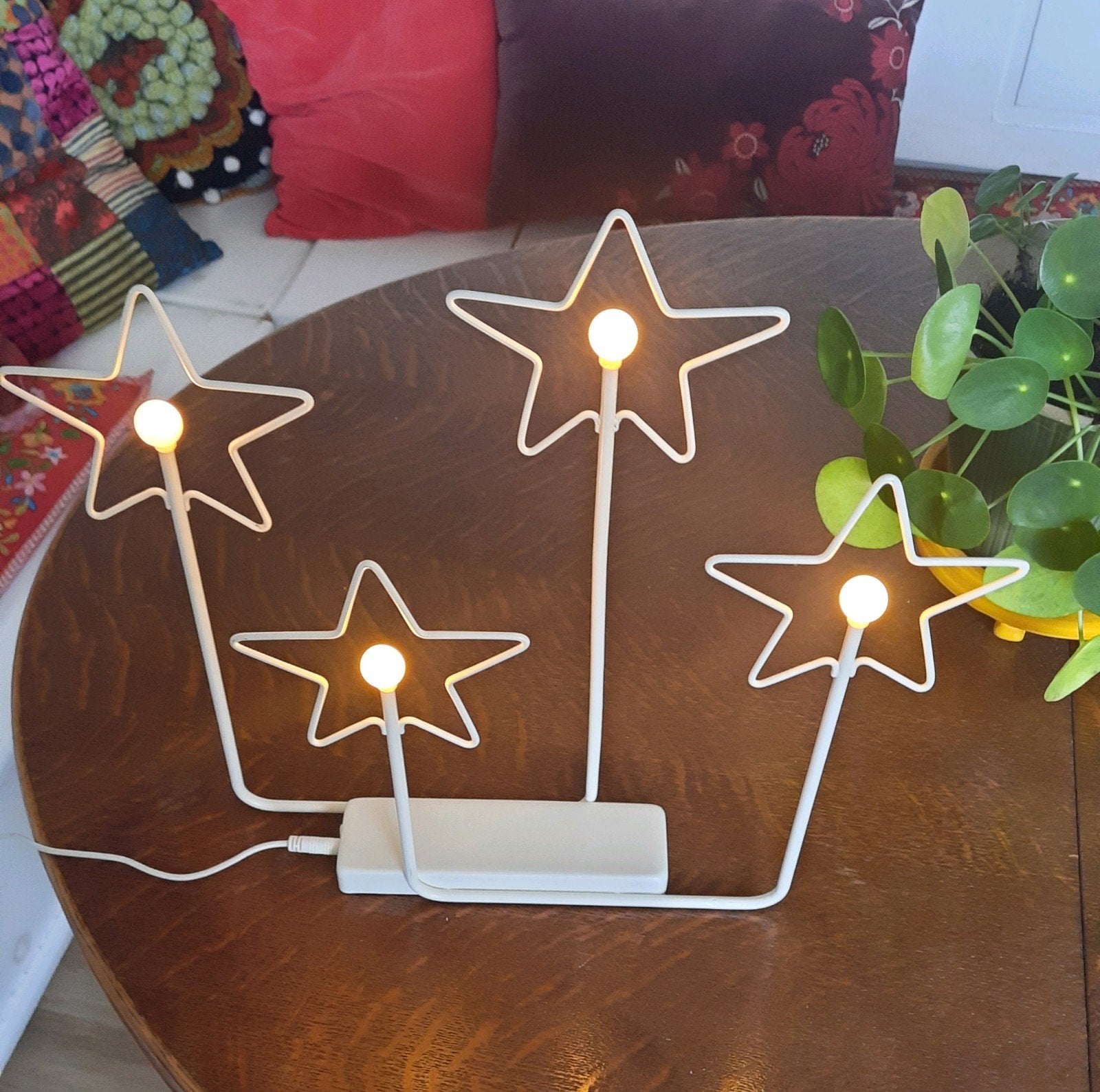 Ikea kerst raam decoratie type stråla, lees de beschrijving, Huis en Inrichting, Wit, Ophalen of Verzenden, IKEA, Metaal