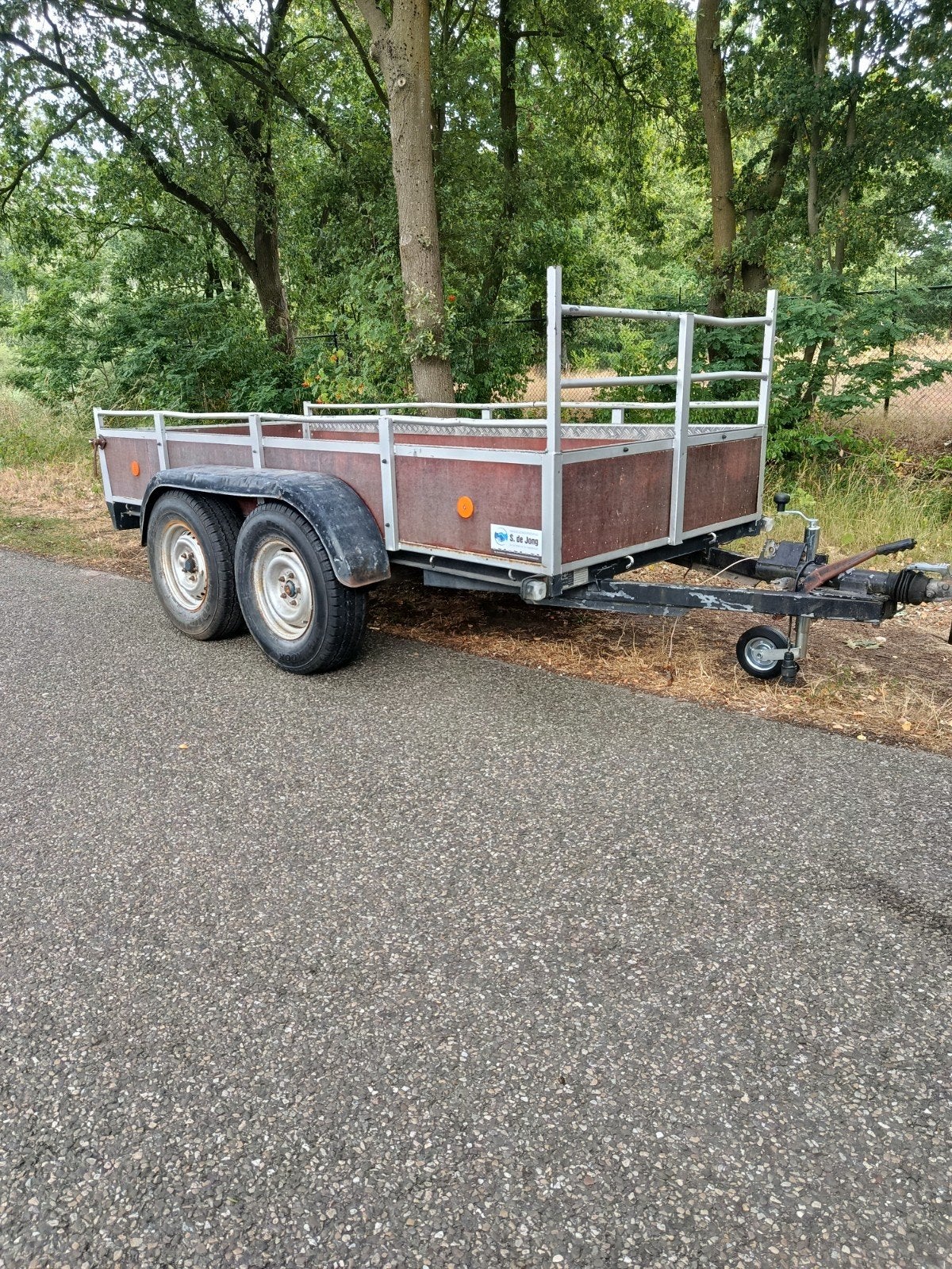 Dubbelasser, Auto diversen, Aanhangers en Bagagewagens, Ophalen
