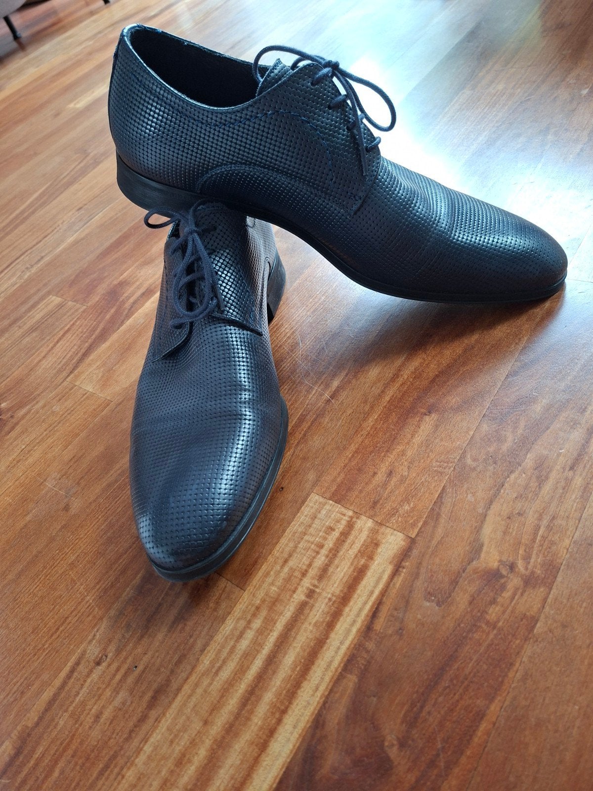 Invito leren veterschoenen maat 44, Blauw, Invito, Ophalen of Verzenden, Zo goed als nieuw