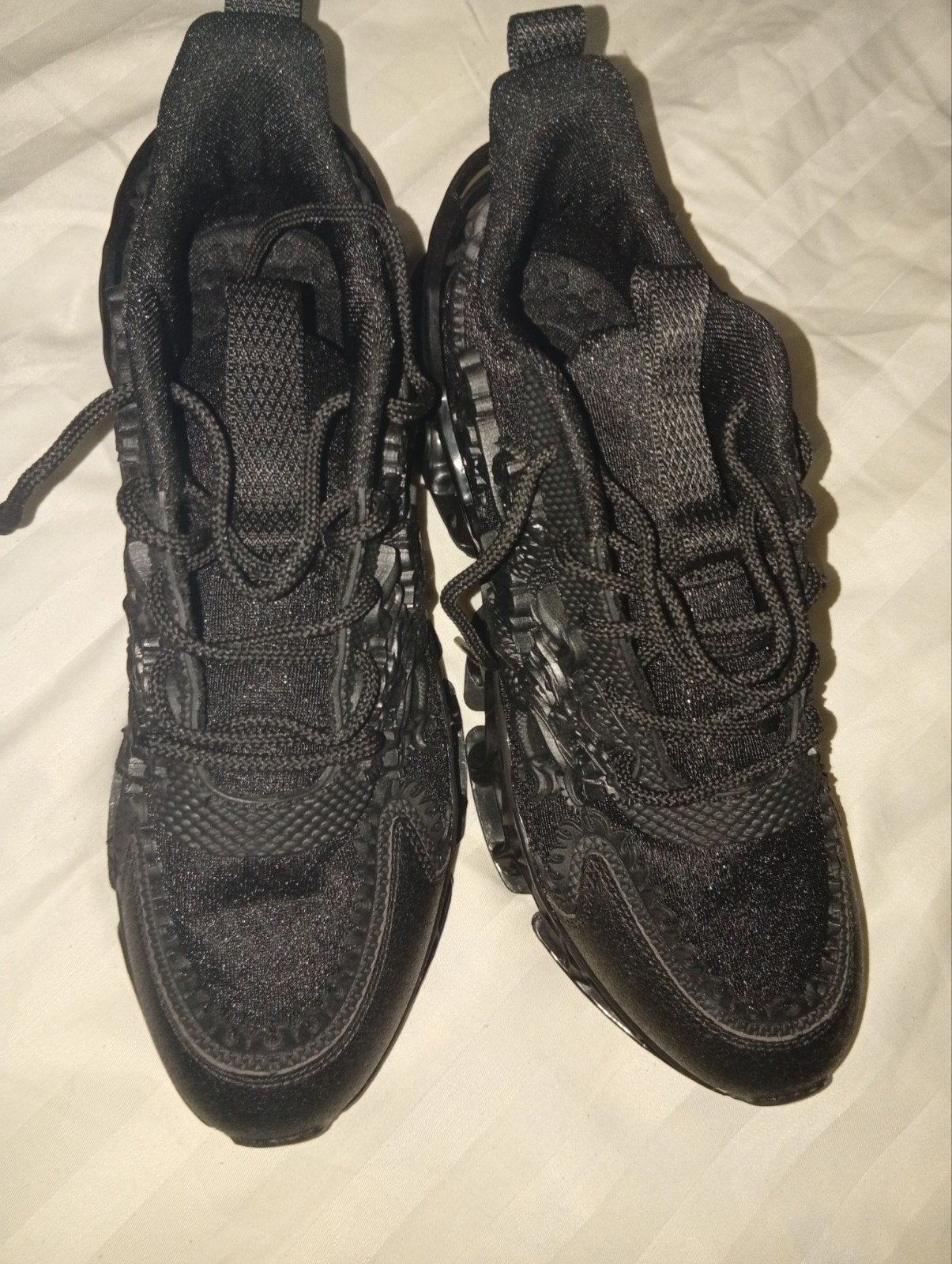 Zwarte sneakers maat 46, Ophalen, Gedragen, Zwart, Sneakers of Gympen