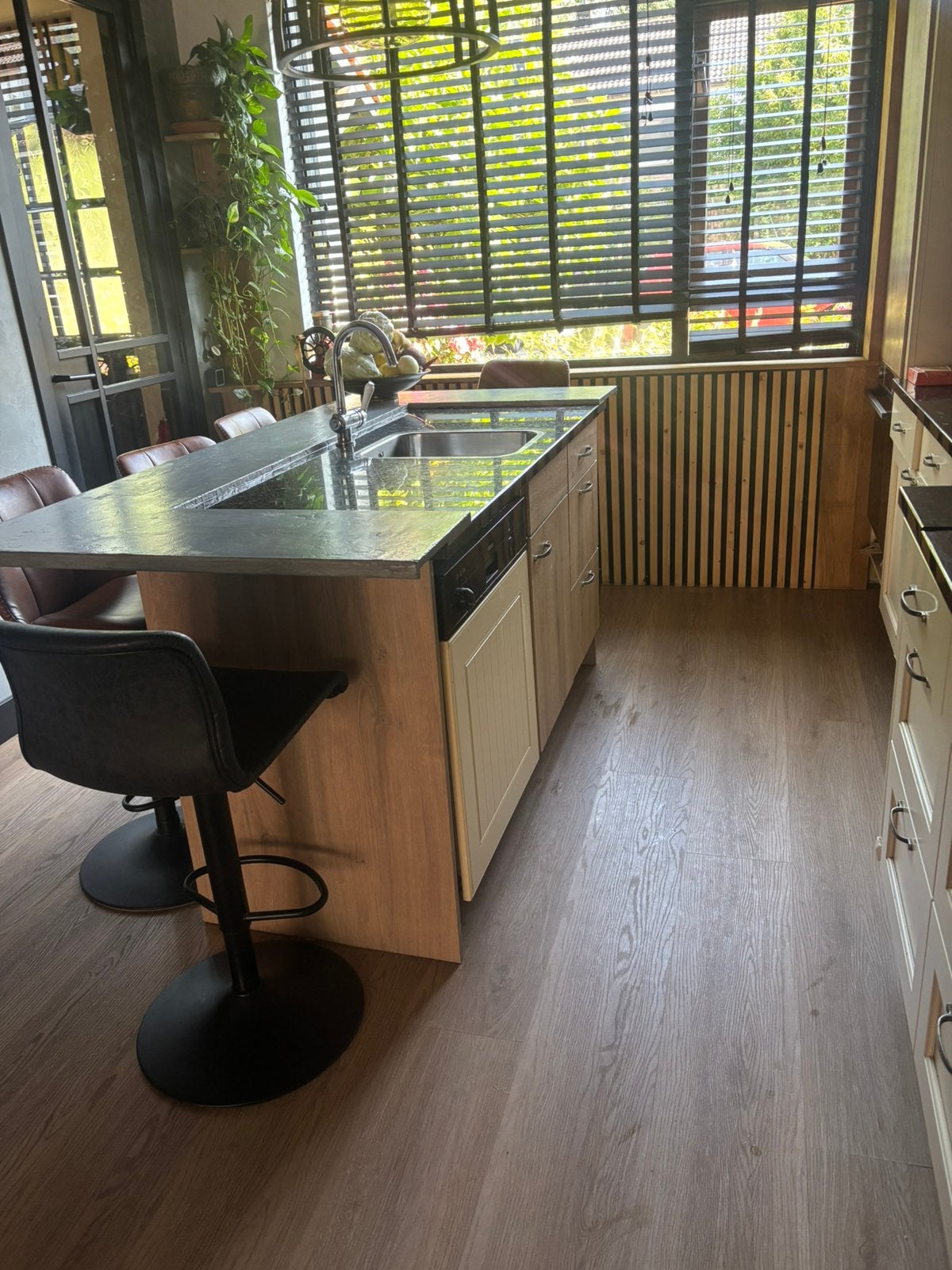 Gebruikt keuken met graniet keuken blad, Ophalen, Gebruikt