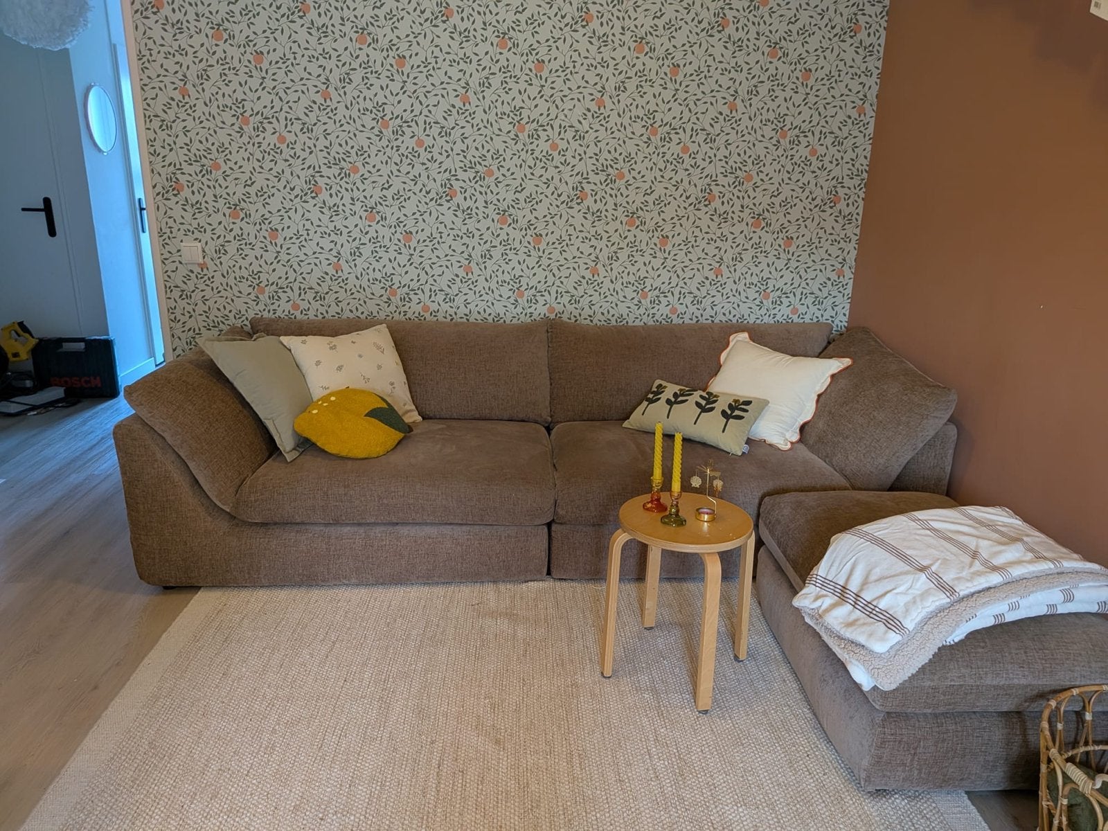 Lyon 3-zitsbank van NOUS Living, Huis en Inrichting, Ophalen, 250 tot 300 cm, 100 tot 125 cm, Hoekbank