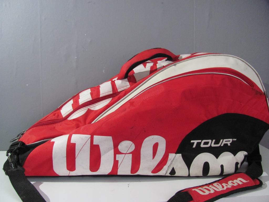 Wilson wedstrijdtas voor meerdere rackets(8x) geen scheuren, Ophalen of Verzenden, Zo goed als nieuw, Tas, Wilson