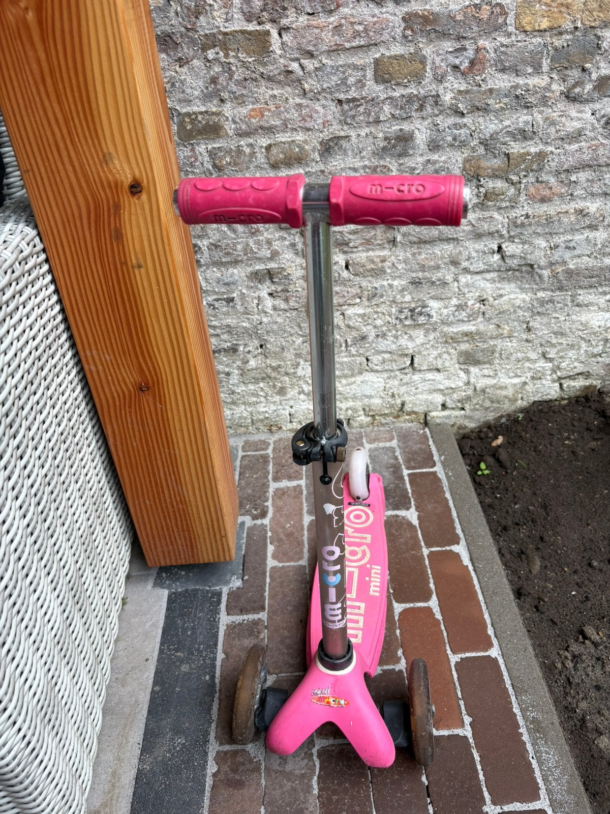 Step Micro mini roze met lampjes in de wielen, Fietsen en Brommers, Steps, Ophalen, Gebruikt, Gewone step