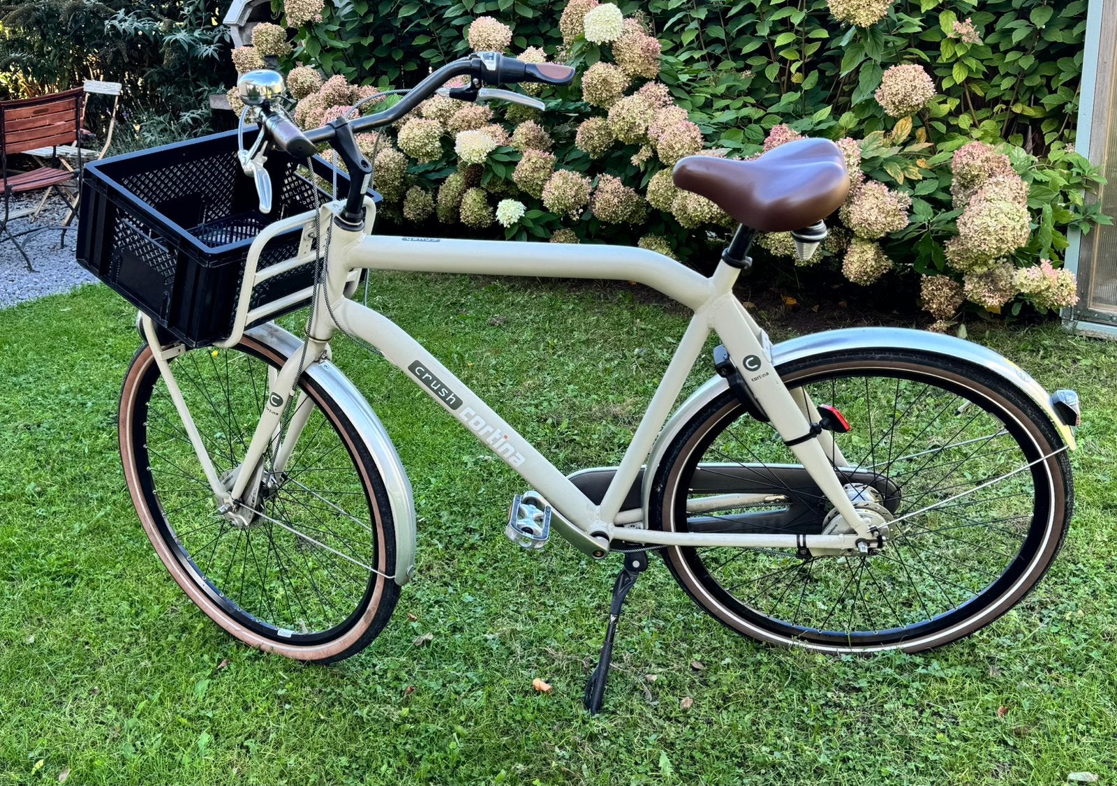 Cortina Crush Herenfiets 57cm met Mand, Fietsen en Brommers, Gebruikt, Versnellingen, 57 tot 61 cm, Ophalen