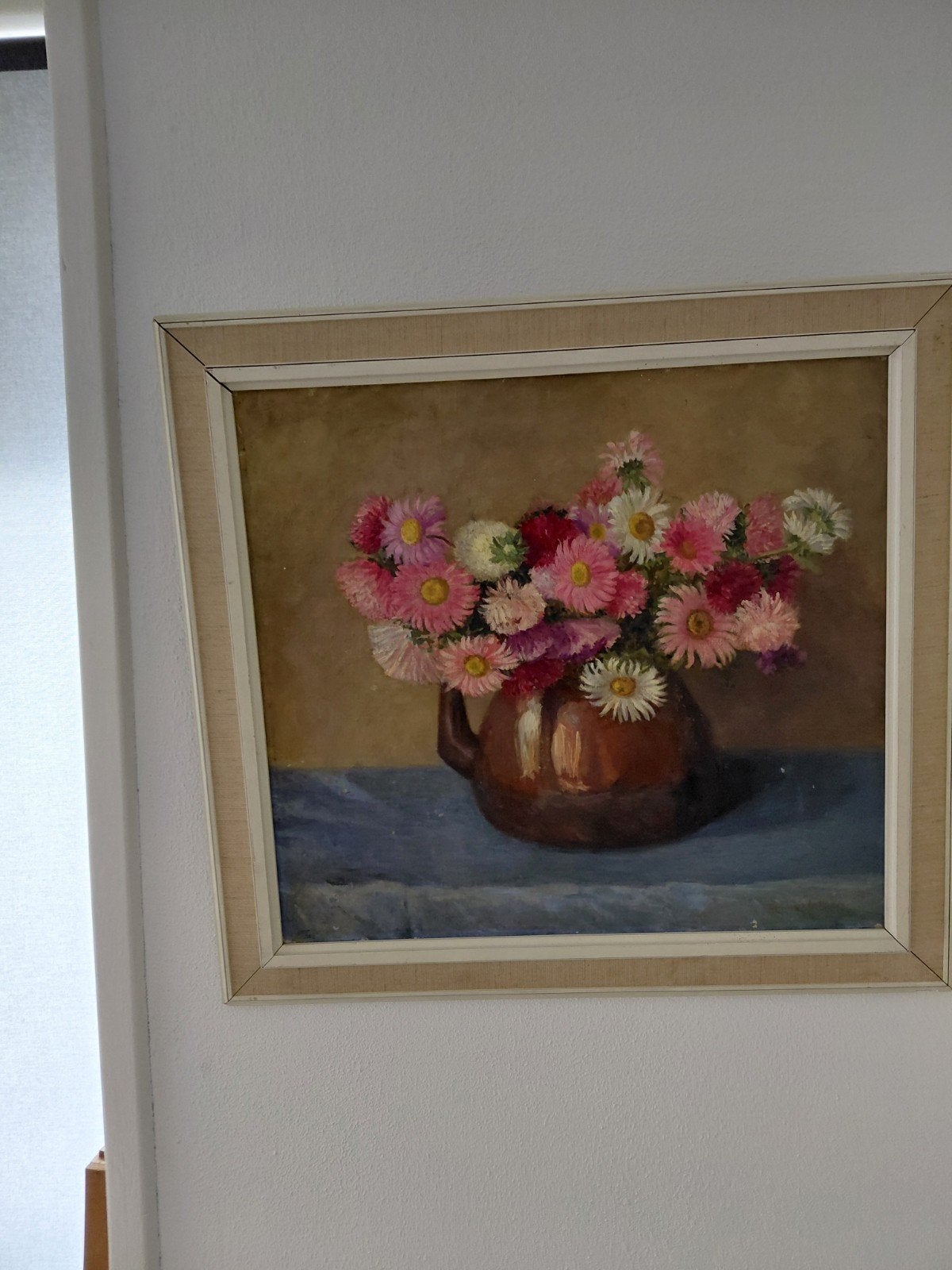 oud schilderij stilleven bloemen sophie aronson, Antiek en Kunst, Ophalen, Klassiek, Gesigneerd, Bloemen