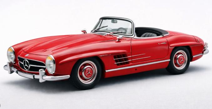 1:18 CMC Mercedes-Benz 300 SL W198 Roadster - Rood SALE!, Hobby en Vrije tijd, Modelauto's | 1:18, Overige merken, Auto, ., Nieuw