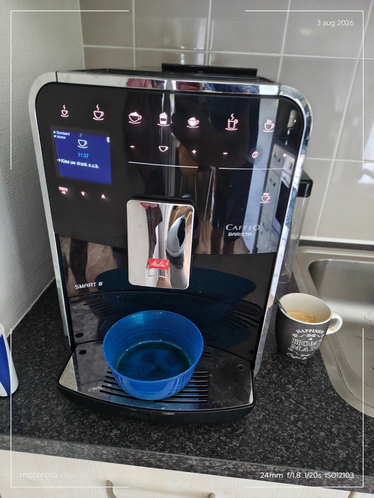 Melitta Caffeo Barista T Smart koffiemachine, Ophalen, Gebruikt, 10 kopjes of meer, Koffiemachine