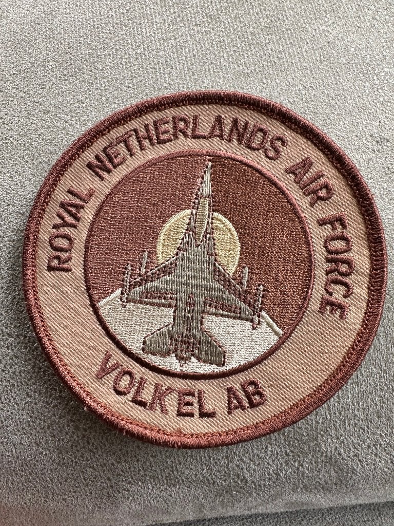 Volkel AB patch, Ophalen of Verzenden, Gebruikt, Patch, Badge of Embleem