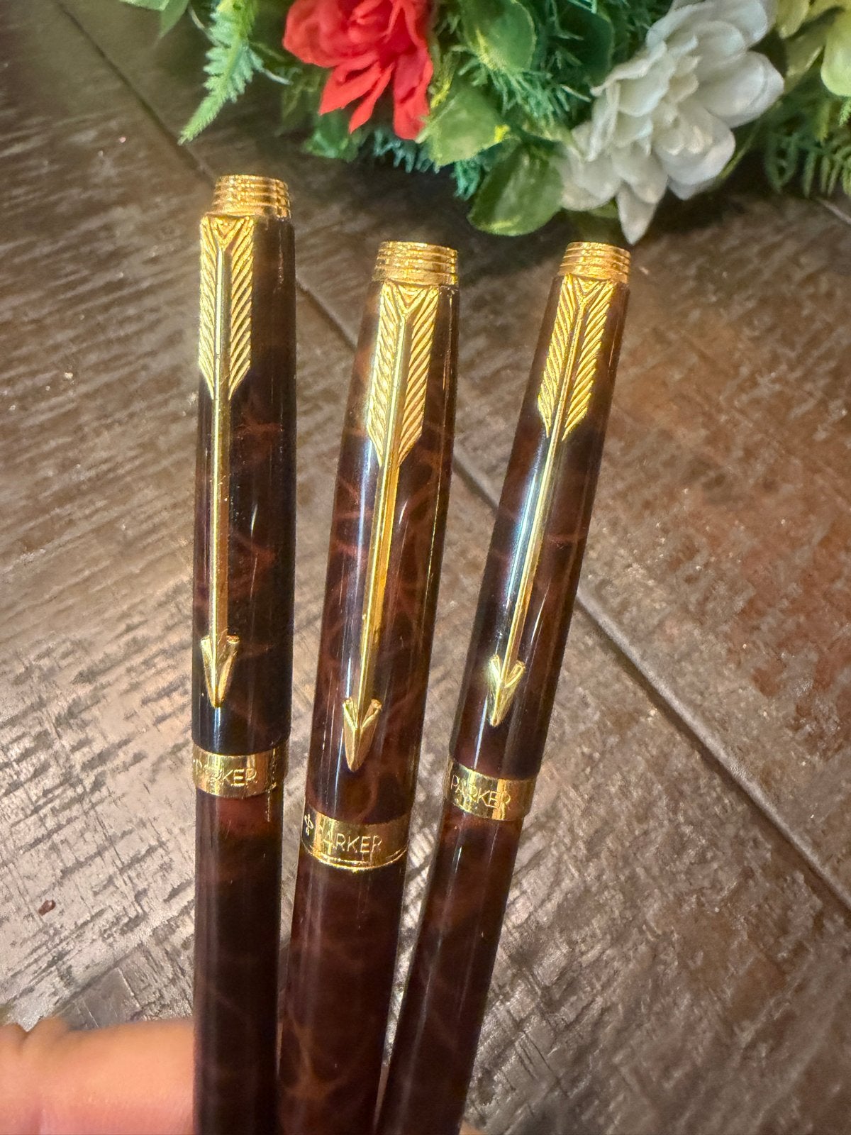 Parker Sonnet Maroon Marble - 3 DELIGE SET, Ophalen of Verzenden, Zo goed als nieuw