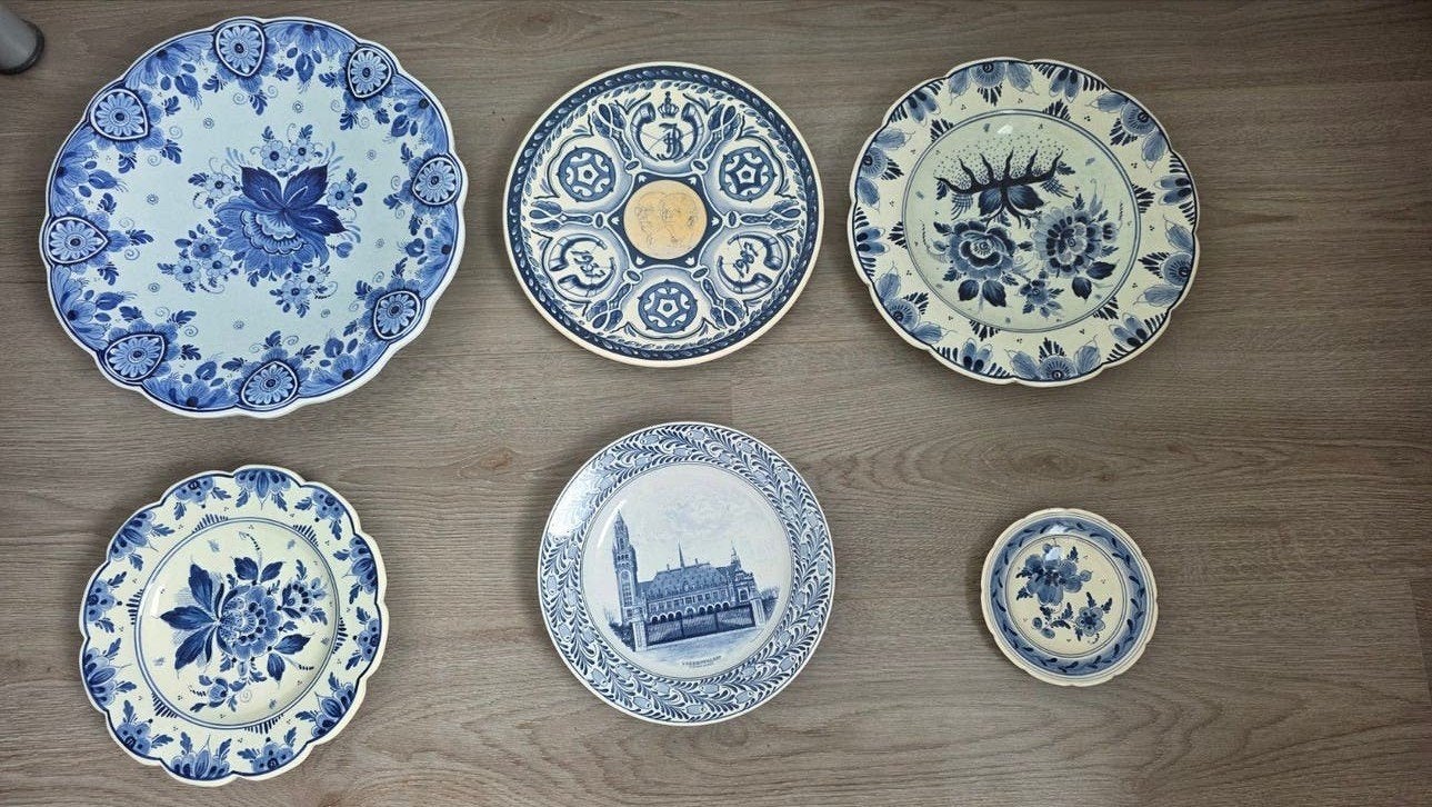 Diverse borden Delfts Blauw, Ophalen, Bord