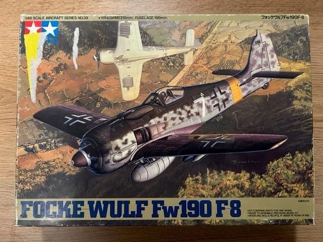 1:48 1/48 Tamiya Focke-Wulf Fw190 F-8, Overige merken, Ophalen of Verzenden, Zo goed als nieuw, Groter dan 1:72