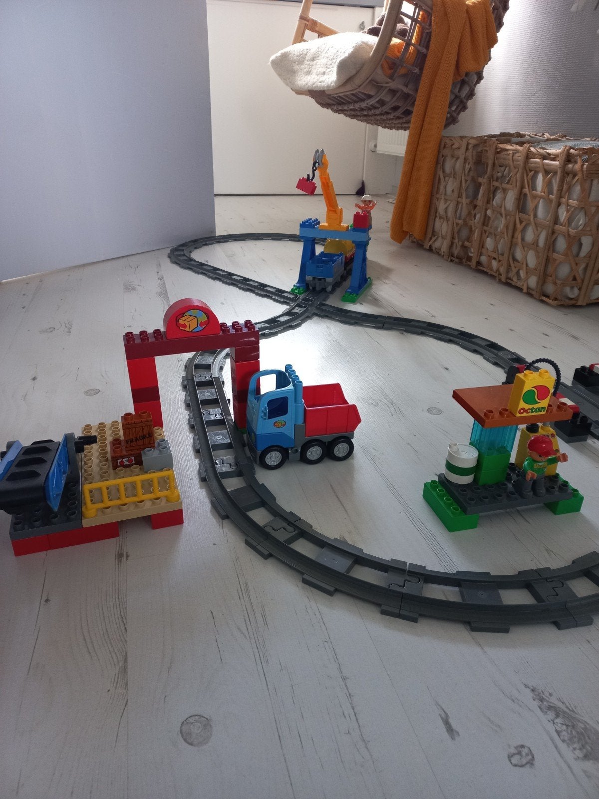 Complete LEGO Duplo Deluxe Treinset 5609, Gebruikt, Overige thema's, Ophalen of Verzenden, Duplo