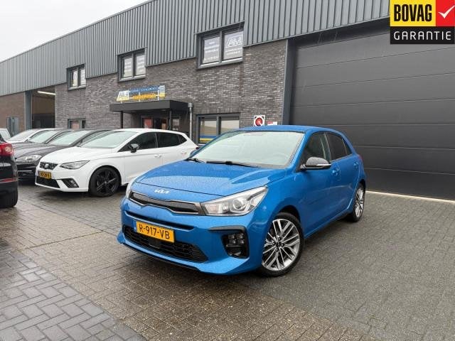 Kia Rio 1.0 T-GDi MHEV GT-Line | 1E EIGENAAR | 3/6/12MND GAR, Auto's, Voorwielaandrijving, Gebruikt, Euro 6, Blauw
