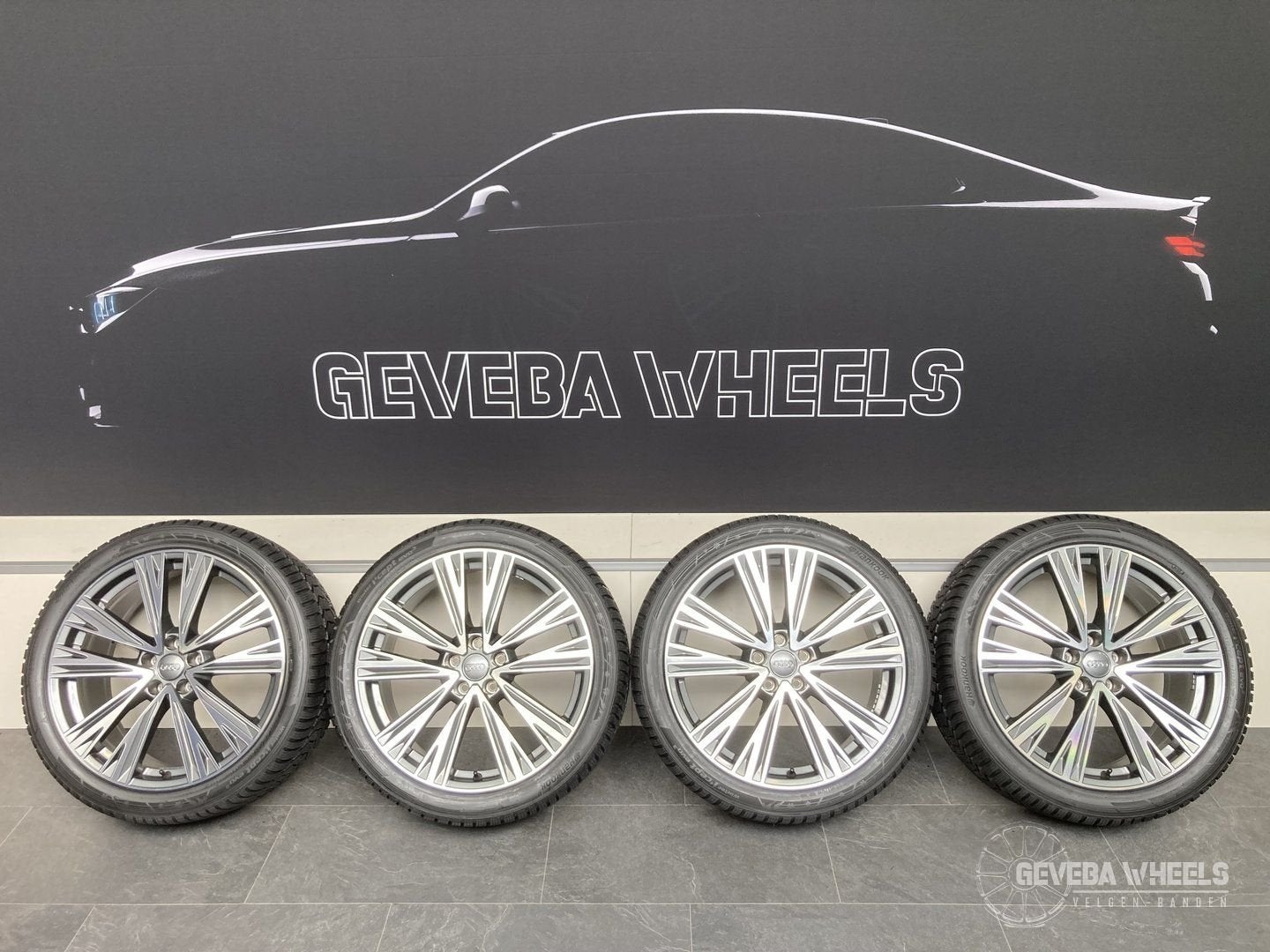 20” originele Audi A6 C8 velgen + nwe winterbanden 5x112 4K0, Gebruikt, 255 mm, -, -