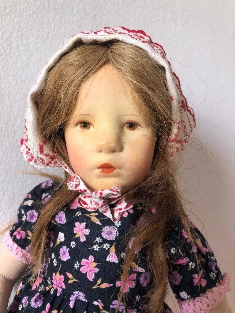 Antieke kleine Kathe Kruse Ilsebill pop, Verzenden, Gebruikt, Pop