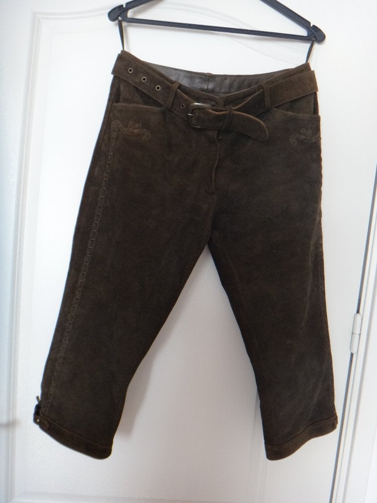T.K. echte Oostenrijke kwaliteits dames lederhose, i.g.st., Ophalen of Verzenden, Gedragen, Maat 38/40 (M), Overige thema's