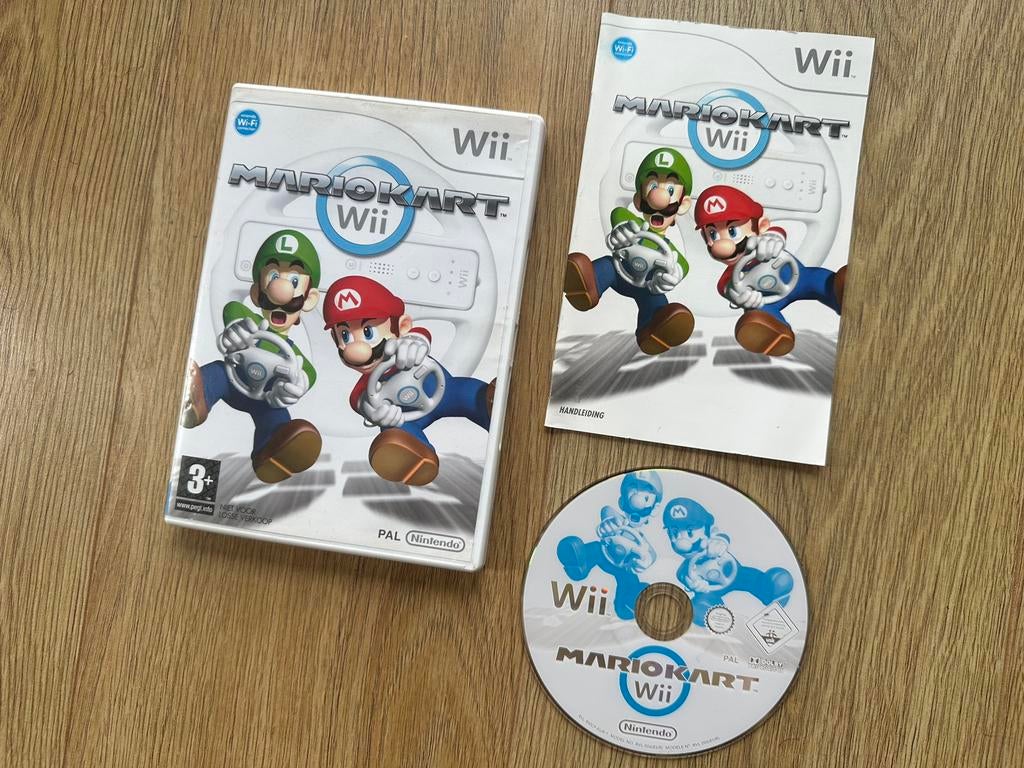 Mario Kart Wii Nintendo Wii (U) Compleet Met Hoes, Spelcomputers en Games, Games | Nintendo Wii, Racen en Vliegen, Ophalen of Verzenden