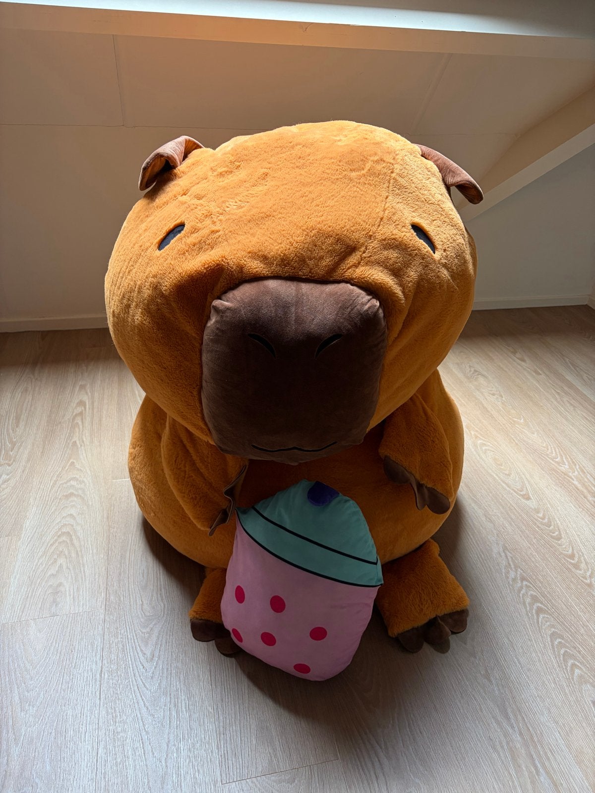 XXL Capibara Knuffel - Heerlijk Zacht en Groot (110 cm), Ophalen, Gebruikt, Overige typen, Bruin