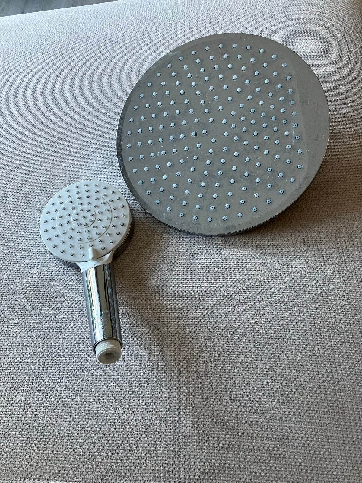 Hansgrohe Axor Pharo handdouche en regendouche, Ophalen, Gebruikt, Chroom, Douche