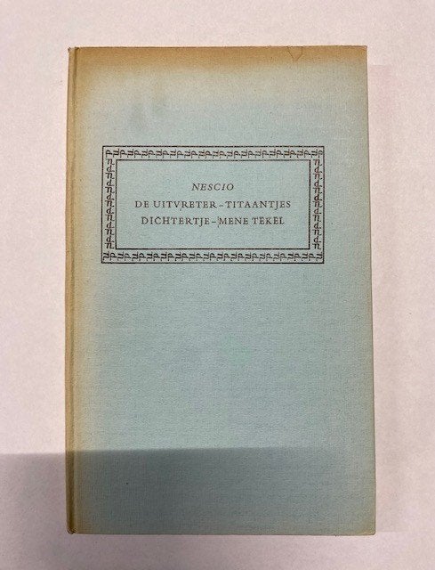 Boek - 685 - De Uitvreter - Titaantjes  - Mene Tekel, Ophalen of Verzenden, Zo goed als nieuw