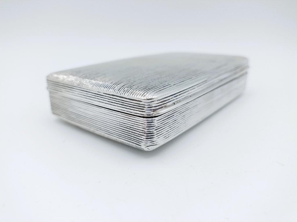 Zilveren tabaksdoos, H. Kuilenburg, Schoonhoven, 1833, Verzenden, Zilver