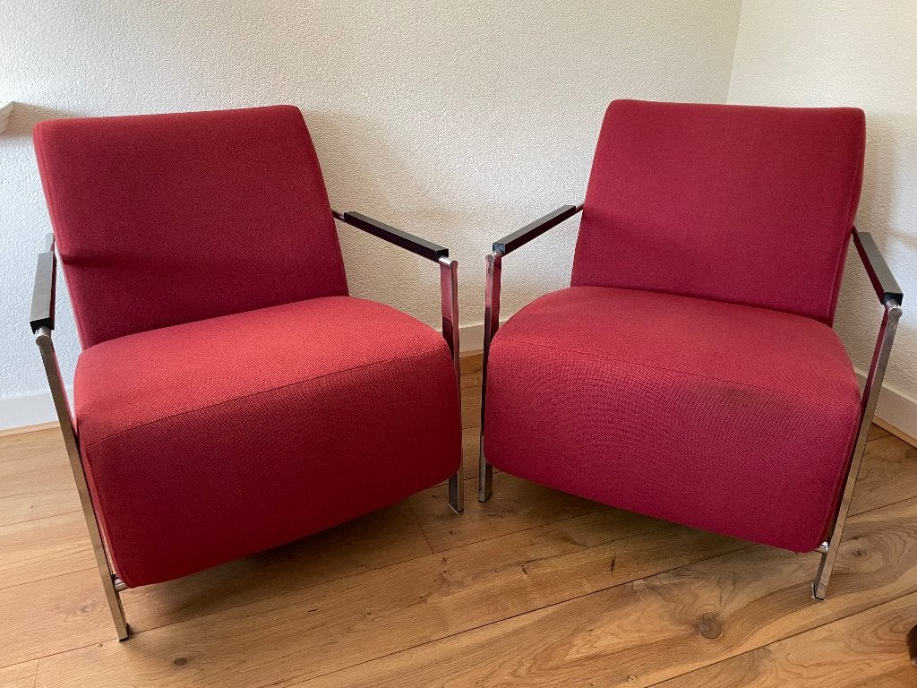 Twee originele Harvink Alowa design Fauteuils in goede staat, Huis en Inrichting, Ophalen, Gebruikt, Harvink / Gispen, 75 tot 100 cm